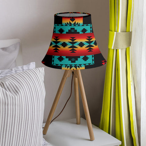 Powwow Store black navajo pattern native american bell lamp shade