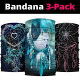 Wolf Heart Bandana 3-Pack NEW