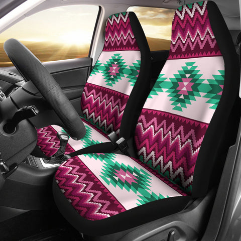 Powwow StoreCSA00043 Pattern Orange Native Car Seat Cover