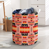 Powwow Store gb nat00046 16 tan tribe pattern laundry basket