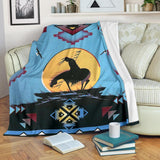 End Of The Trail Native American Pride Premium Blanket - ProudThunderbird