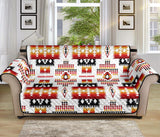 White Tribal Native American 70 Chair Sofa Protector