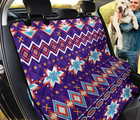 Powwow StorePSC0013 Pattern Native Brown Pet Seat Cover