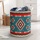 Powwow Store gb nat00415 ethnic geometric red pattern laundry basket