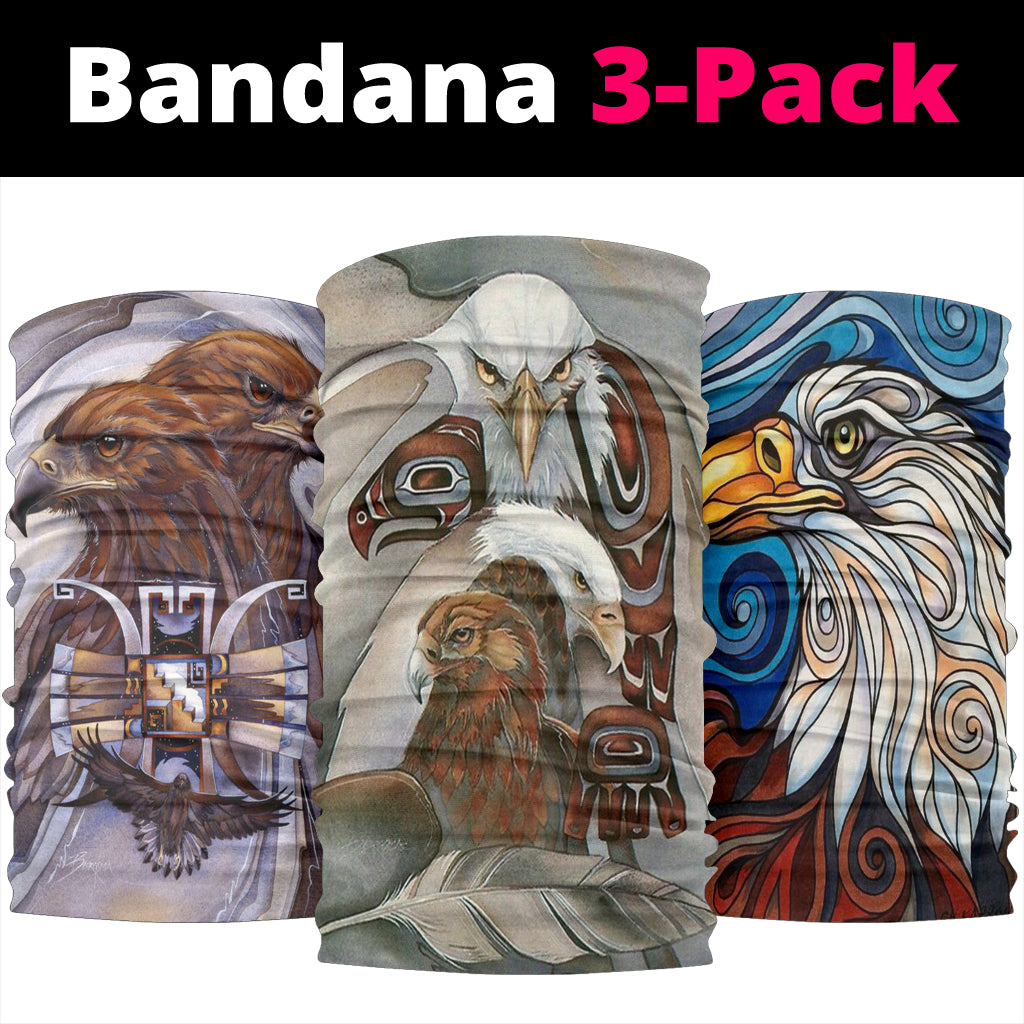 Eagle Dream Art Bandana 3-Pack NEW