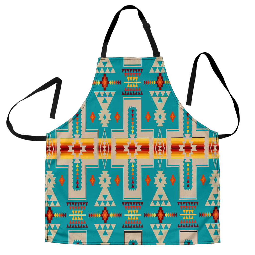 GB-NAT00062-05 Turquoise Tribe Design Native American Apron