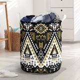 Powwow Store gb nat00612 retro color tribal laundry basket