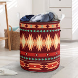 Powwow Store gb nat00510 red ethnic pattern laundry basket