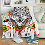 Powwow Store gb nat00347 wolf arrow pattern blanket