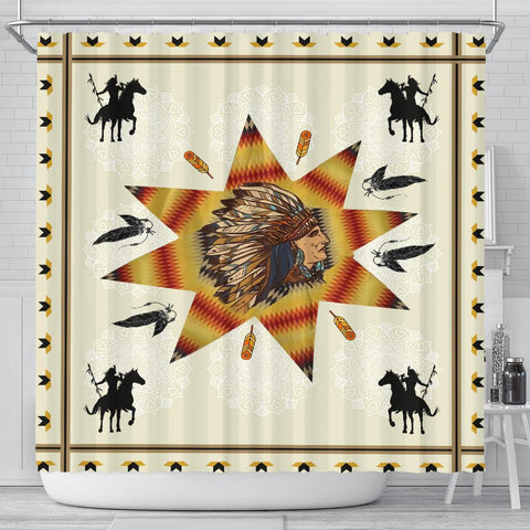 Tribe Chief & Warriors Shower Curtain