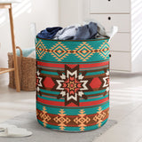 GB-NAT00320 Ethnic Ornament Seamless Laundry Basket
