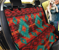 GB-NAT00611 Red Geometric Pattern Pet Seat Cover