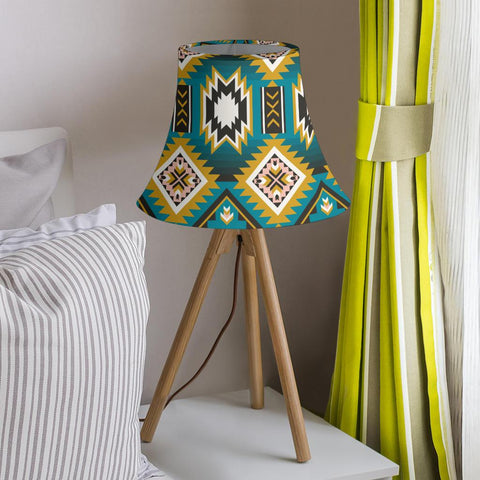 Turquoise Blue Color Native Ameican Bell Lamp Shade no link - Powwow Store