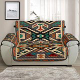 Orange Native Tribes Pattern Native American Chair Sofa Protector - Powwow Store