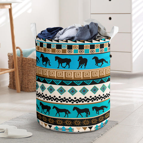 LB0028 Pattern Native American Laundry Basket