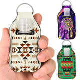 Native Pattern Sanitizer Bottle Keychains SET 3