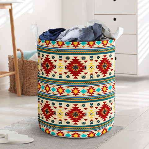 Powwow Store gb nat00512 full color southwest pattern laundry basket