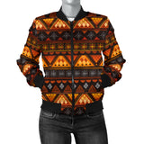 Powwow StoreGBNAT00644 Pattern Mandala Native Women's Bomber Jacket