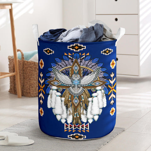 Powwow StoreLB0009 Dreamcatcher Thunderbird Native Laundry Basket