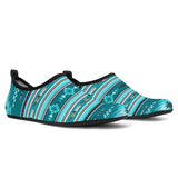 Powwow Store gb nat00602 blue light pattern aqua shoes