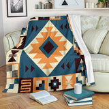 Powwow Store gb nat00427 navy arrow pattern blanket