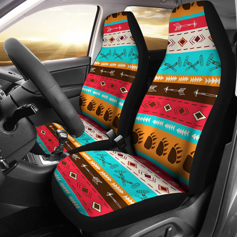 GB-NAT00596 Colorful Ethnic Style Car Seat Cover