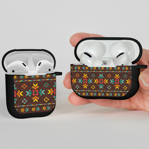 Powwow Store gb nat00600 brown pattern native airpods case cover