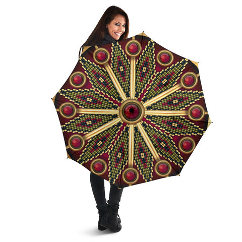 Naumaddic Arts Pink Native American Umbrella