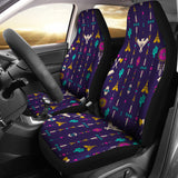 Powwow Store gb nat00575 thunderbird pattern blue car seat cover