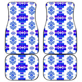 Powwow StoreGBNAT0072014 Pattern Front And Back Car Mats (Set Of 4)