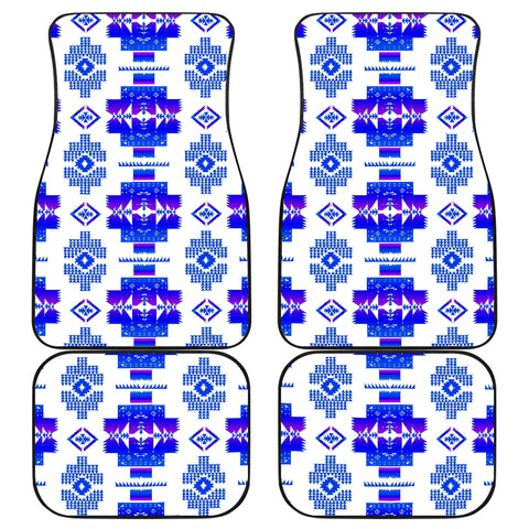 Powwow StoreGBNAT0072014 Pattern Front And Back Car Mats (Set Of 4)