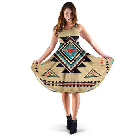 Southwest United Tribes Design Native American 3D Dress - Powwow Store