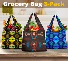 Powwow StorePattern Grocery Bag 3Pack SET 36