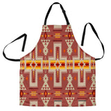 GB-NAT00062-11 Tan Tribe Design Native American Apron
