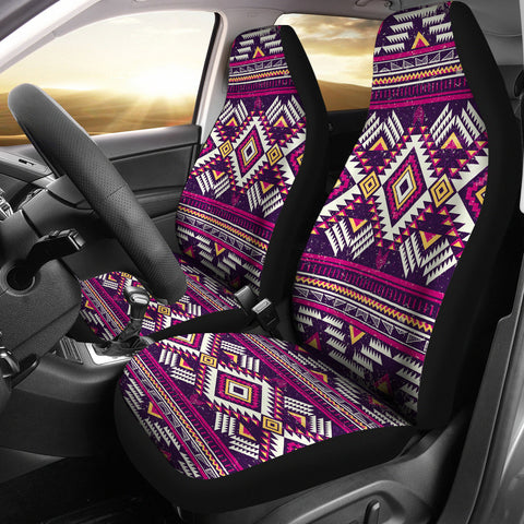 CSA-00046 Pattern Purple Native Car Seat Cover