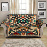 Orange Native Tribes Pattern Native American Chair Sofa Protector - Powwow Store