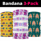 Powwow Store mini patterns bandana 3 pack new