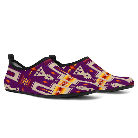 Powwow Store gb nat00062 08 purple tribe design native american aqua shoes