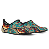 GB-NAT00016	 Native American Culture Design Aqua Shoes
