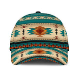 Powwow Store gb nat00559 03 green native pattern classic cap