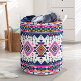 Powwow Store gb nat00316 pink pattern native american laundry basket