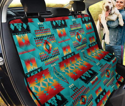 GB-NAT00046-01 Blue Native Tribes Pattern Native American Pet Seat Cover