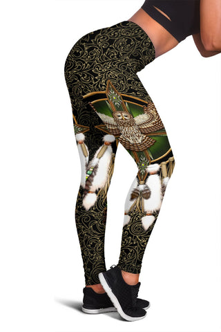 Owl Dreamcatcher Native American Design Women's Leggings - Powwow Store