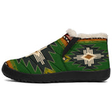 Southwest Green Symbol Native American Winter Sneaker - Powwow Store