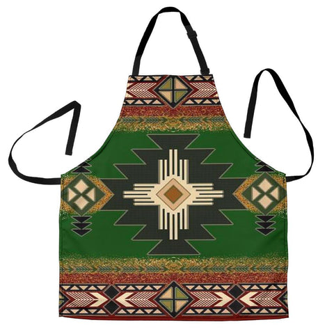 Southwest Green Symbol Native American Apron - Powwow Store