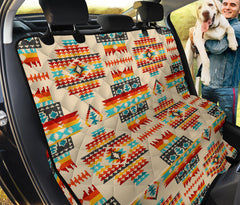 GB-NAT00402-03 Cream Pattern Native Pet Seat Cover - Powwow Store