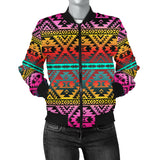 GB-NAT00689 Pattern Native Women's Bomber Jacket