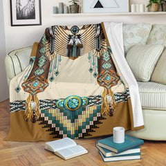 Powwow Store brown pattern breastplate native american blanket gb nat00059 blan01