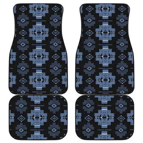 Powwow StoreGBNAT0072005 Pattern Front And Back Car Mats (Set Of 4)