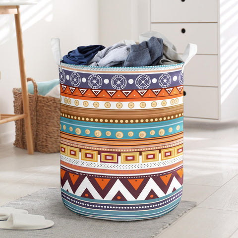 Powwow Store gb nat00035 indian geometric laundry basket